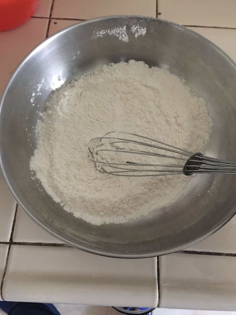 Add all dry ingredients and whisk them.