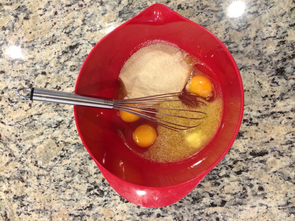 Add all ingredients except pecans in a bowl