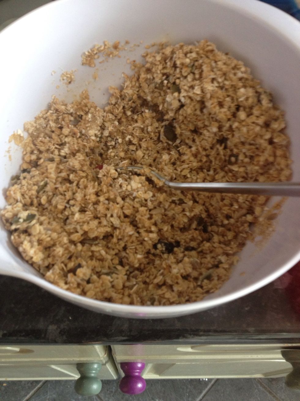 Add all ingredients to bowl and mix well