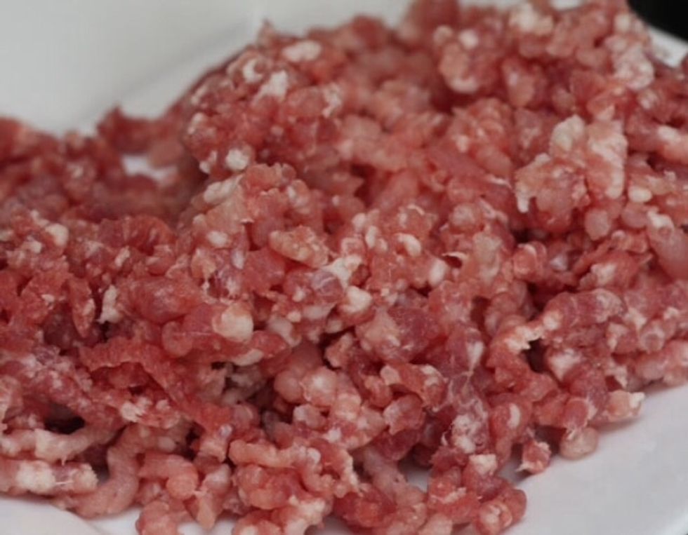 Add all ingredients to the ground pork