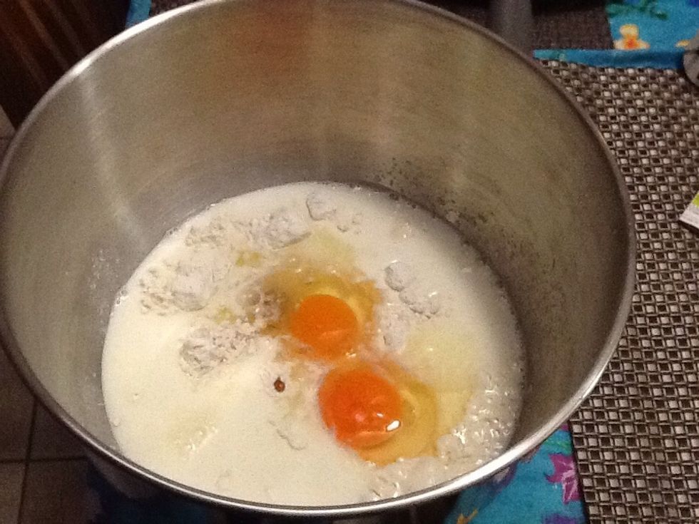 Add all of the ingredients into a bowl