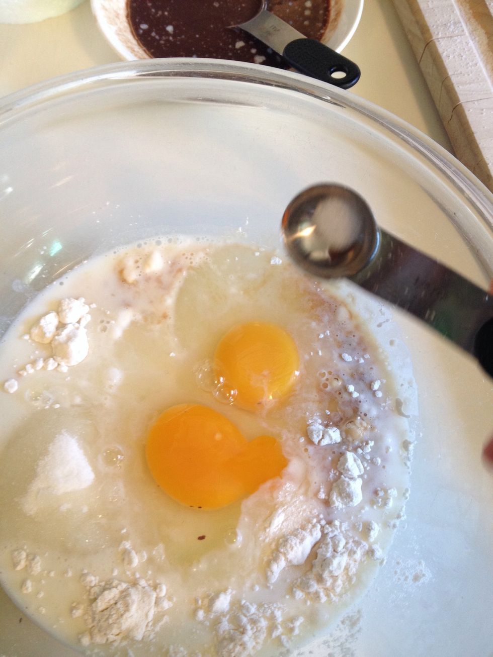 Add all other ingredients in large mixing bowl.