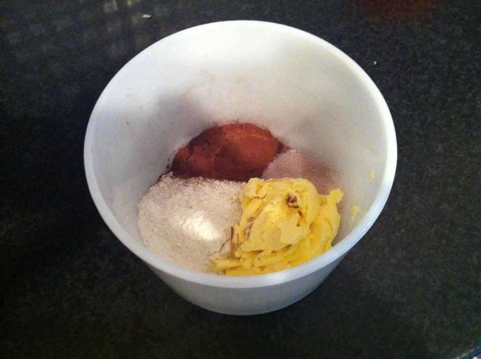 Add all the ingredients to a mixing bowl