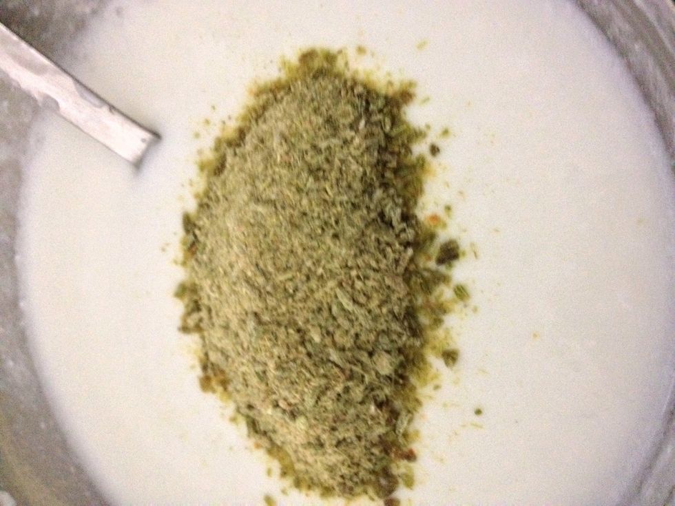 Add all the powder to curd