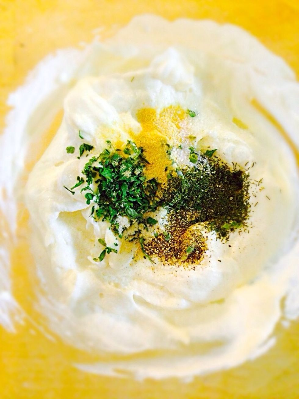Add all the spices and mix well