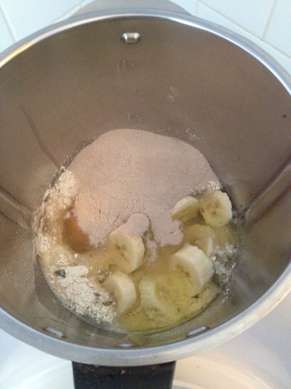 Add all your ingredients into blender