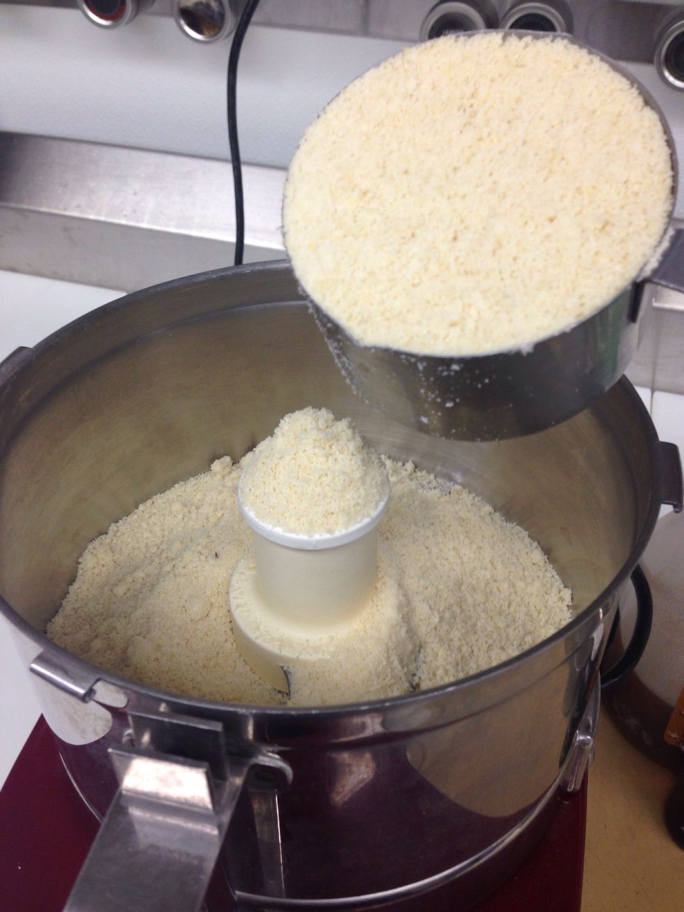 Add almond flour to a food processor.