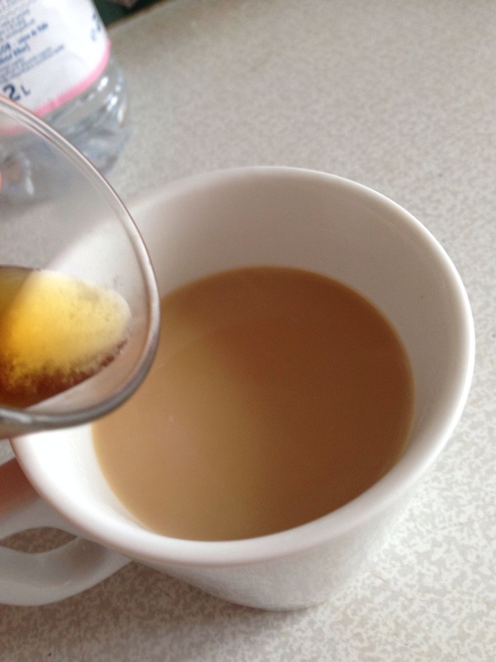 Add amaretto (1-2 tablespoons)
