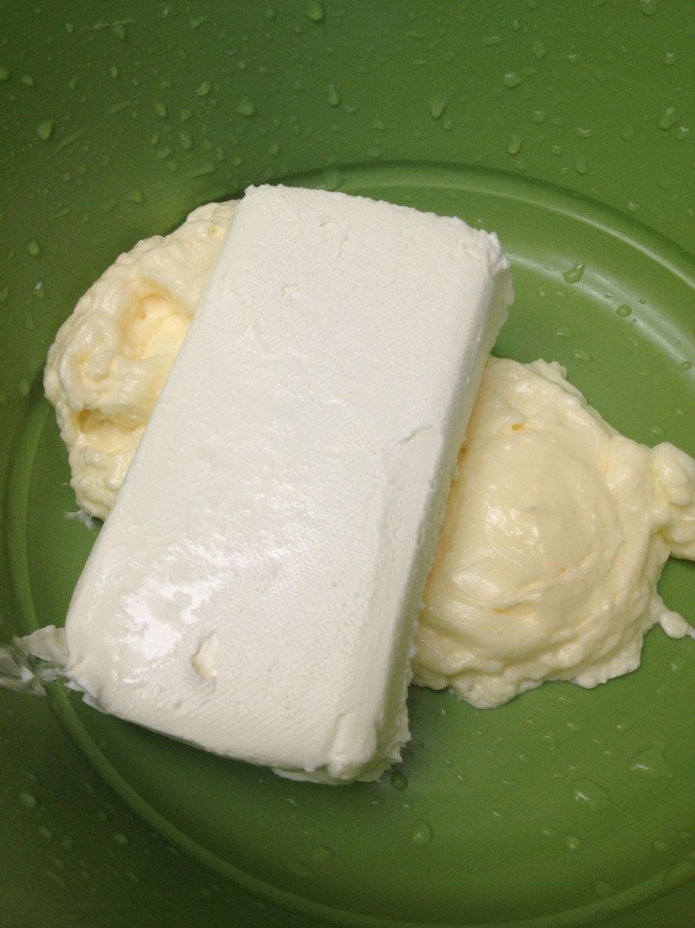 Add an 8oz block of softened cream cheese.