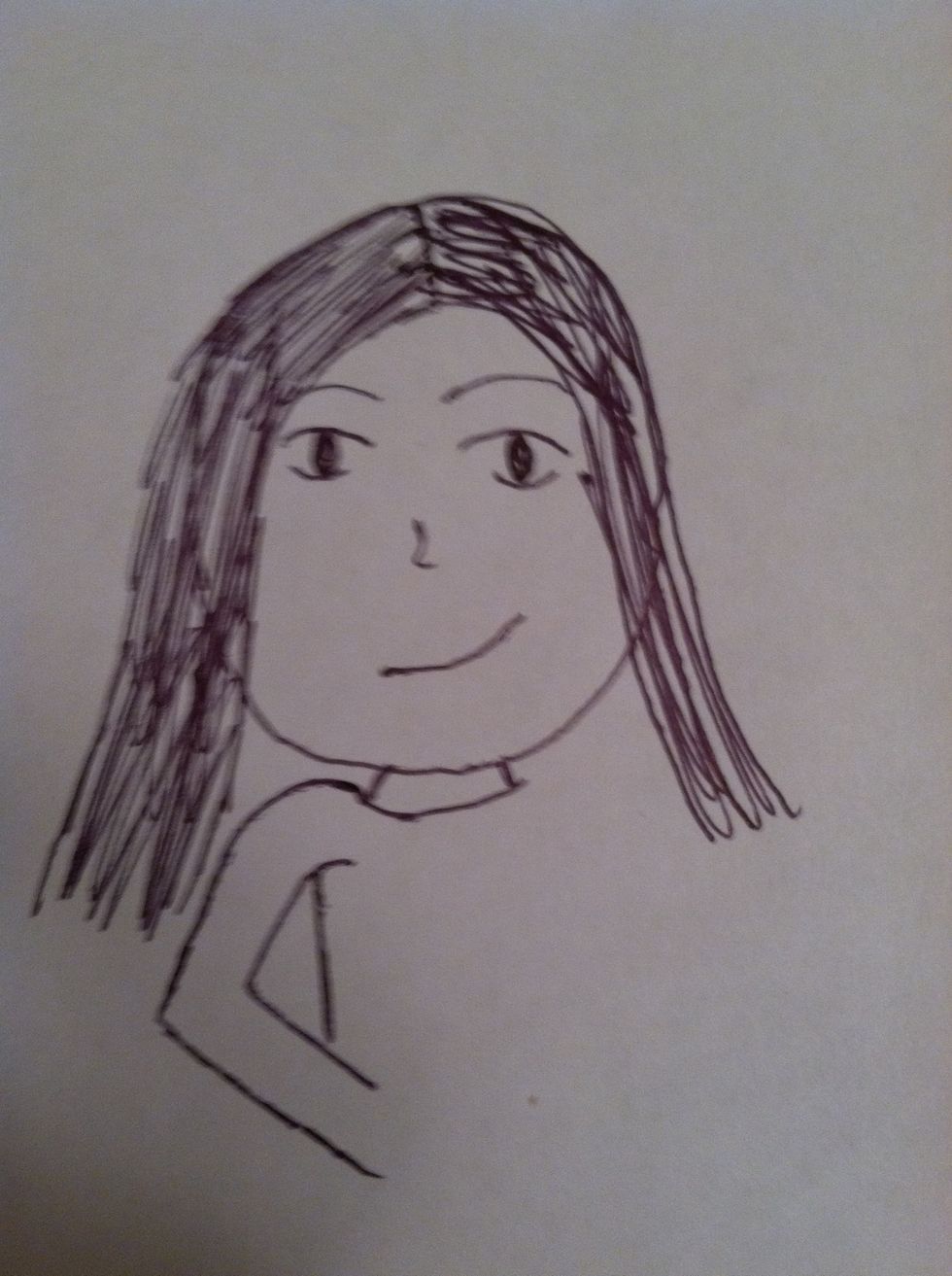 Add an arm and a line for the body figure.