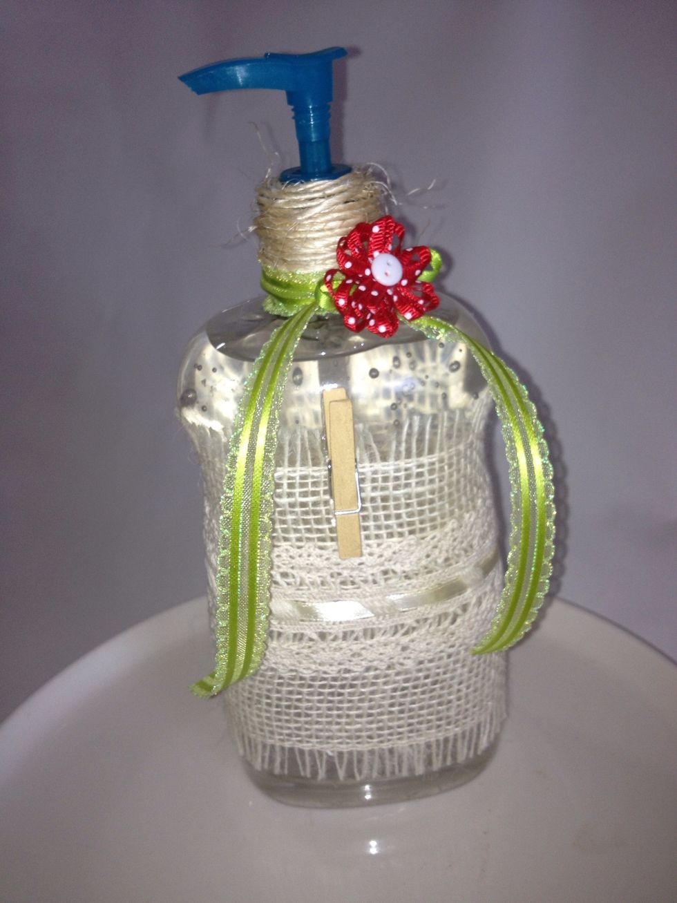 Add and embellishment to the pump.