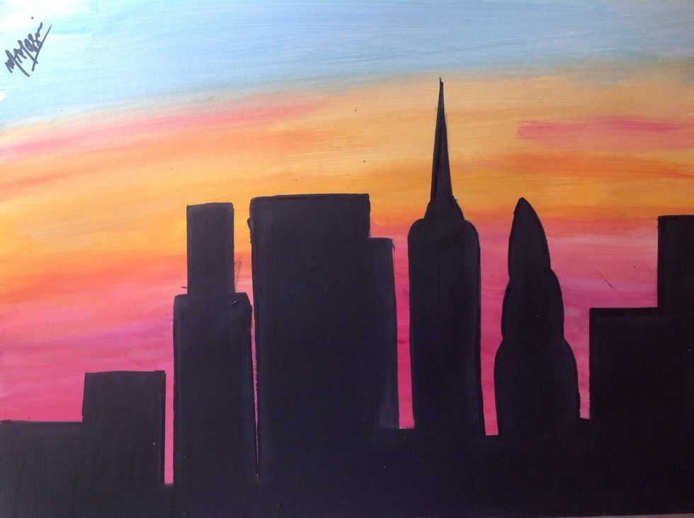 Add another coat and use a black marker to fill in the narrow spaces.