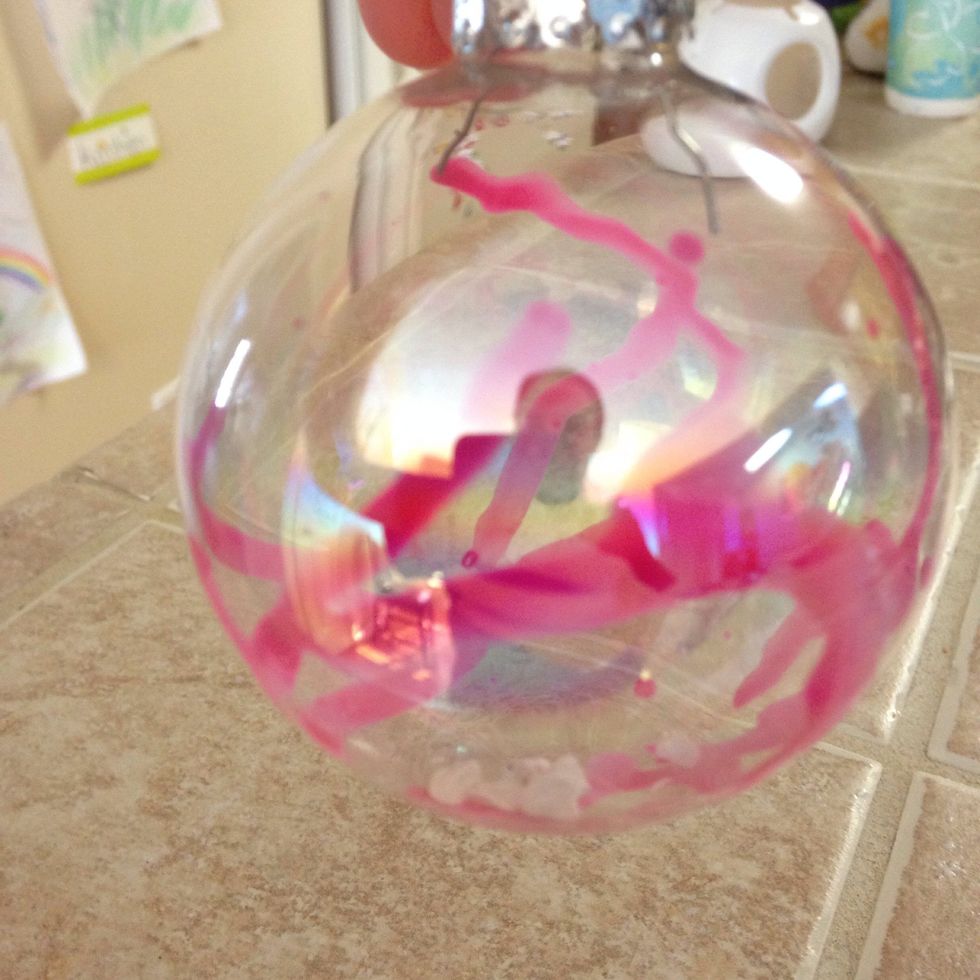 Add another color (white for me), if you like, and repeat the melting and rotating.