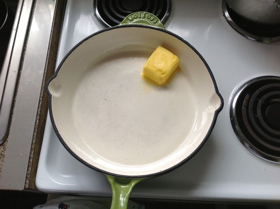 Add another knob/chunk of butter to a pan