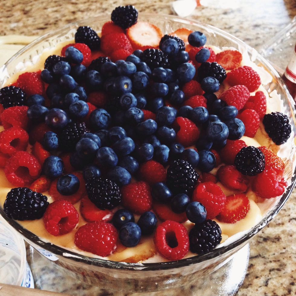 Add another layer of berries...