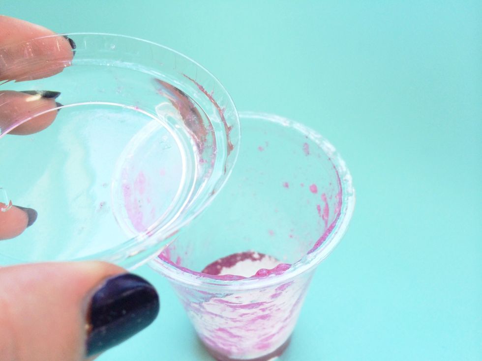 Add another Lid of Water filled to line