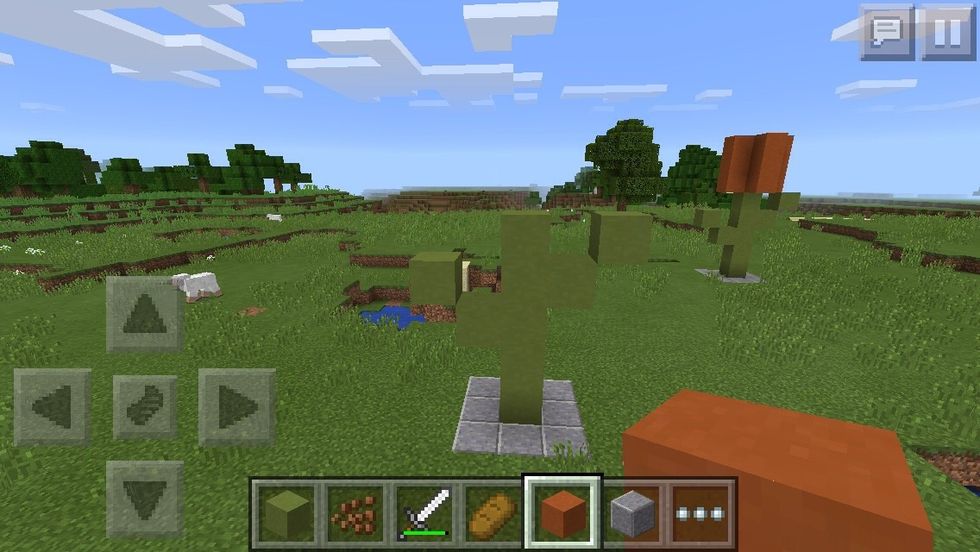 Add another one on the other side one higher then the separate side