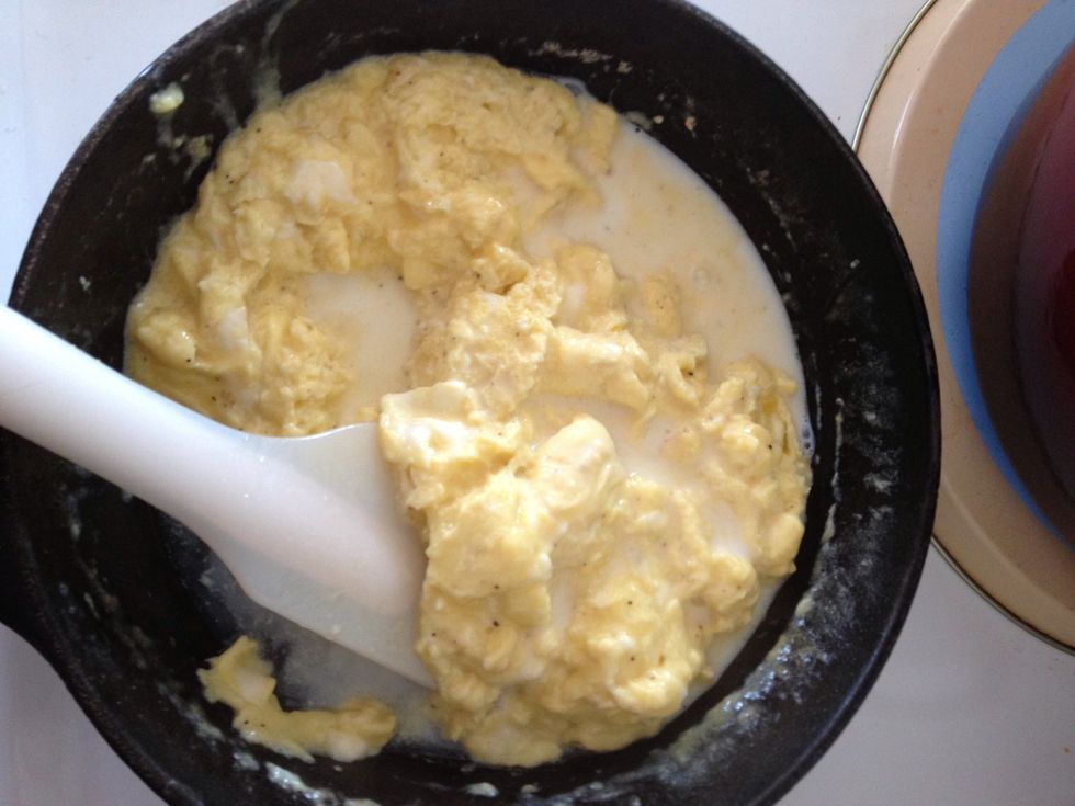Add another tablespoon or two of milk or cream...