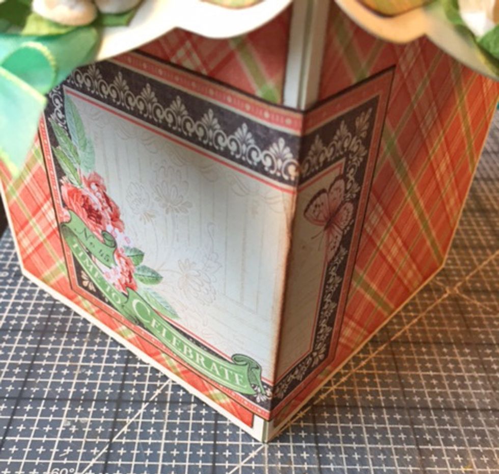 Add any embellishments such as die cuts or stickers as desired.