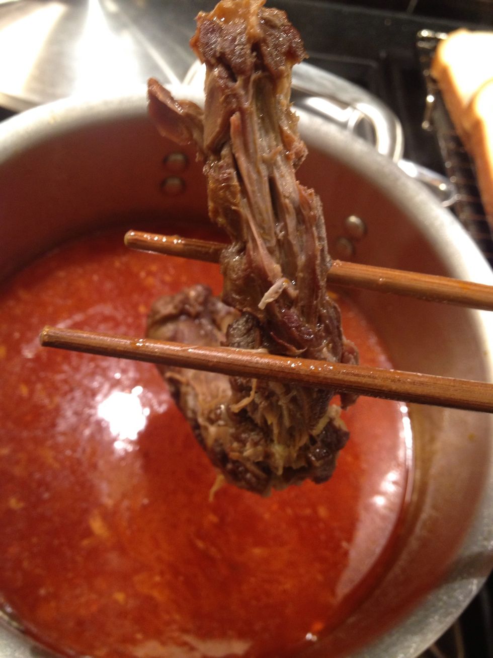 Add any extra bones you might have left from thanksgiving.