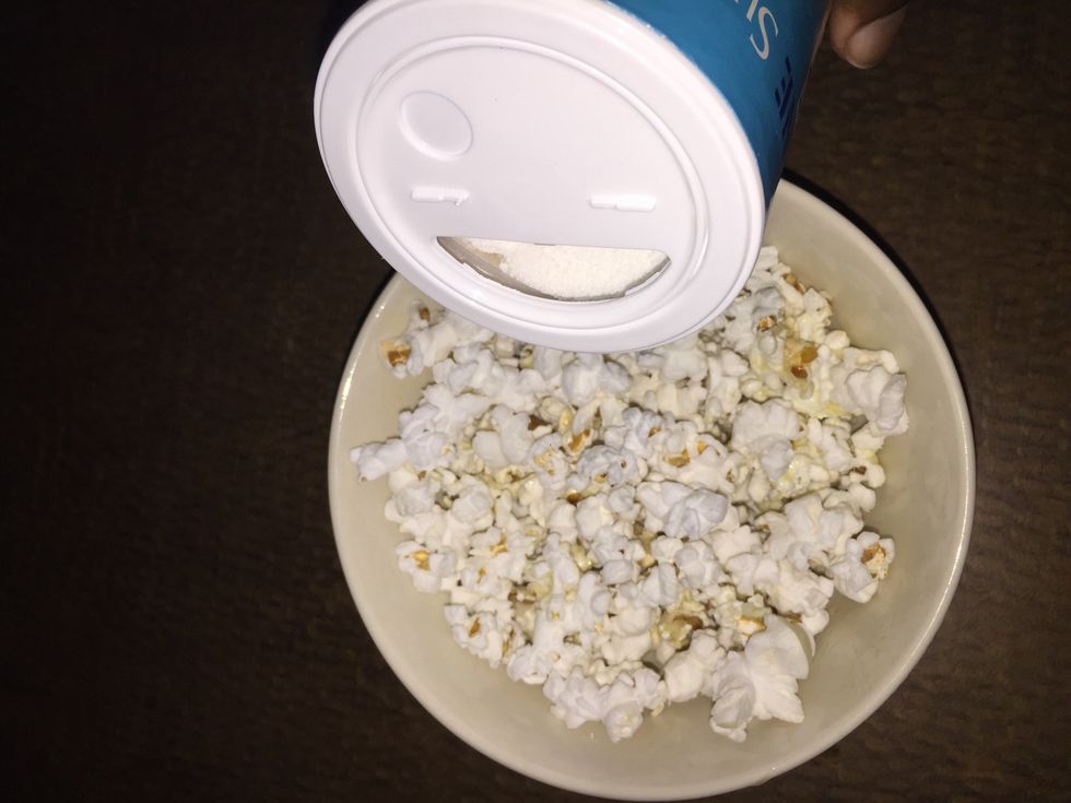 Add any extra flavor you want. My preference is salt and sugar