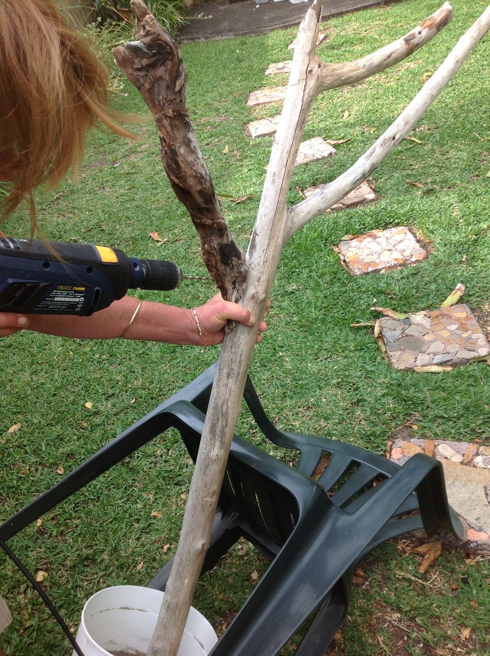Add any extra limbs or desired features. Use screws and liquid nails to hold in place.