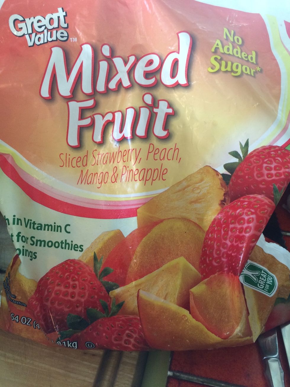 add any kind of mixed fruit of your choosing