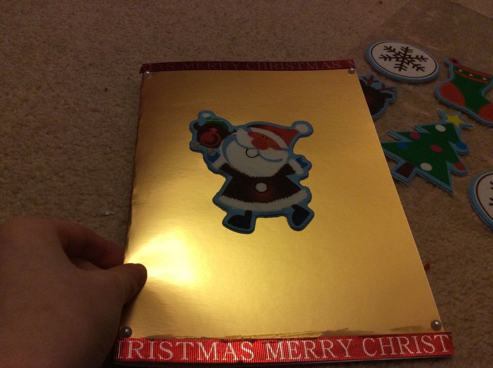 Add any other embellishment onto it. I used stick on pearls.