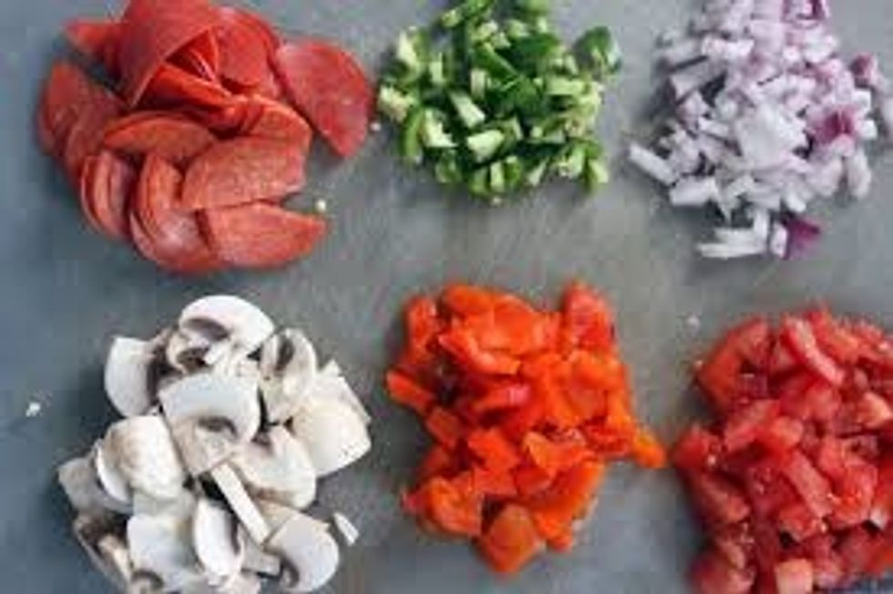 Add any topping on your pizza any topping YOU want.