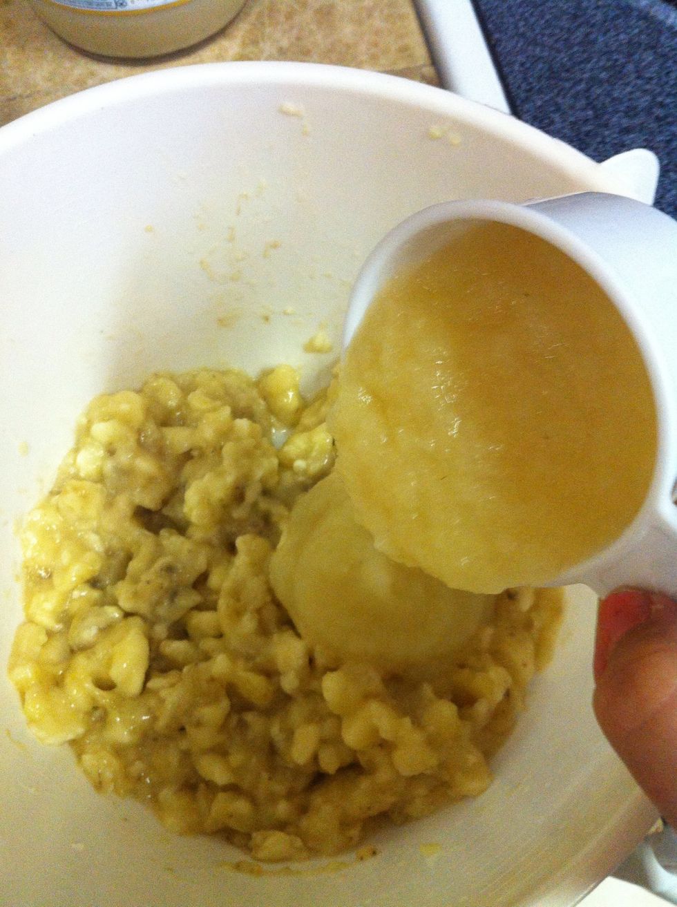 Add apple sauce.....