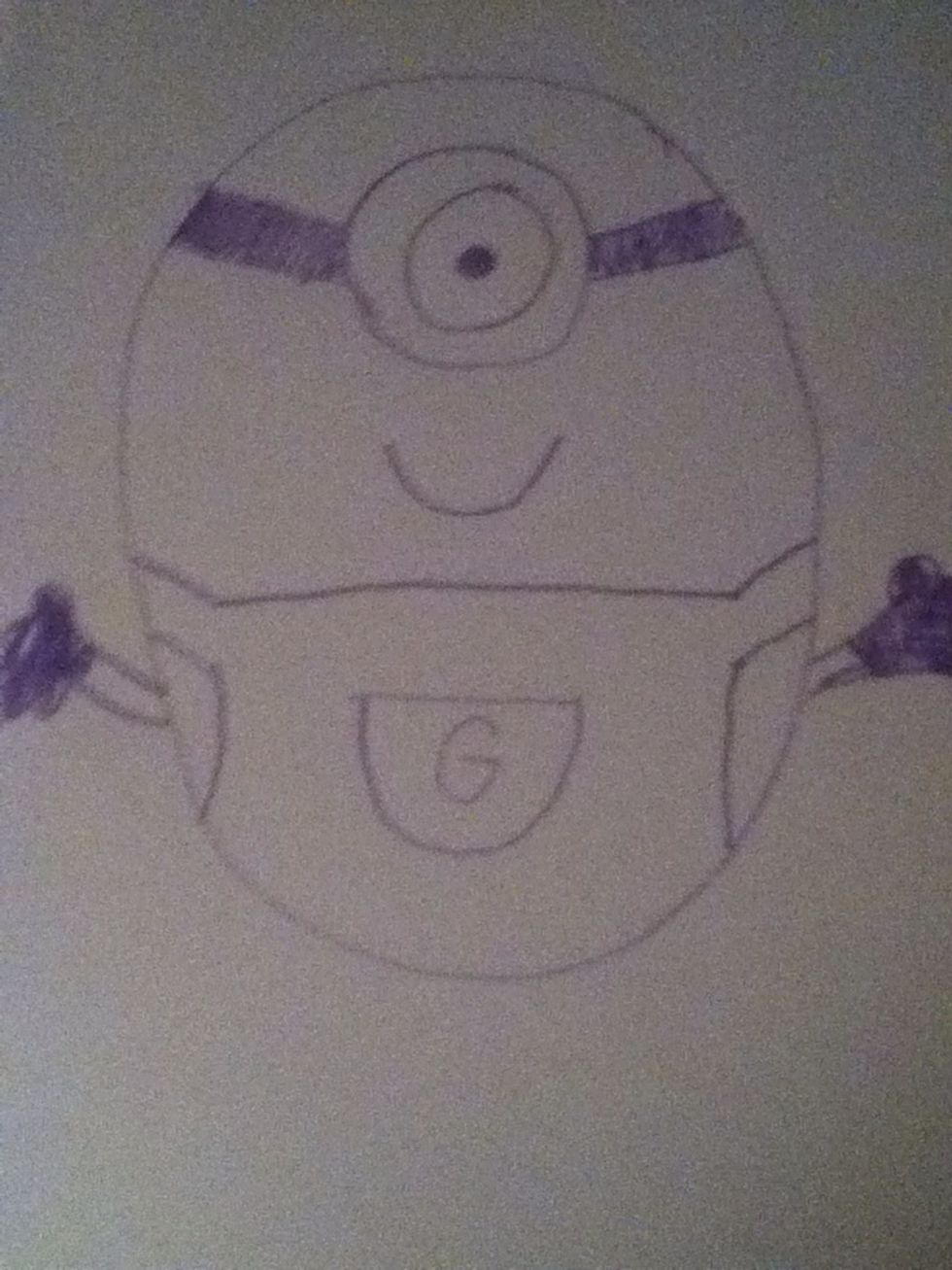 Add arms with gloves. (Mine are terrible)