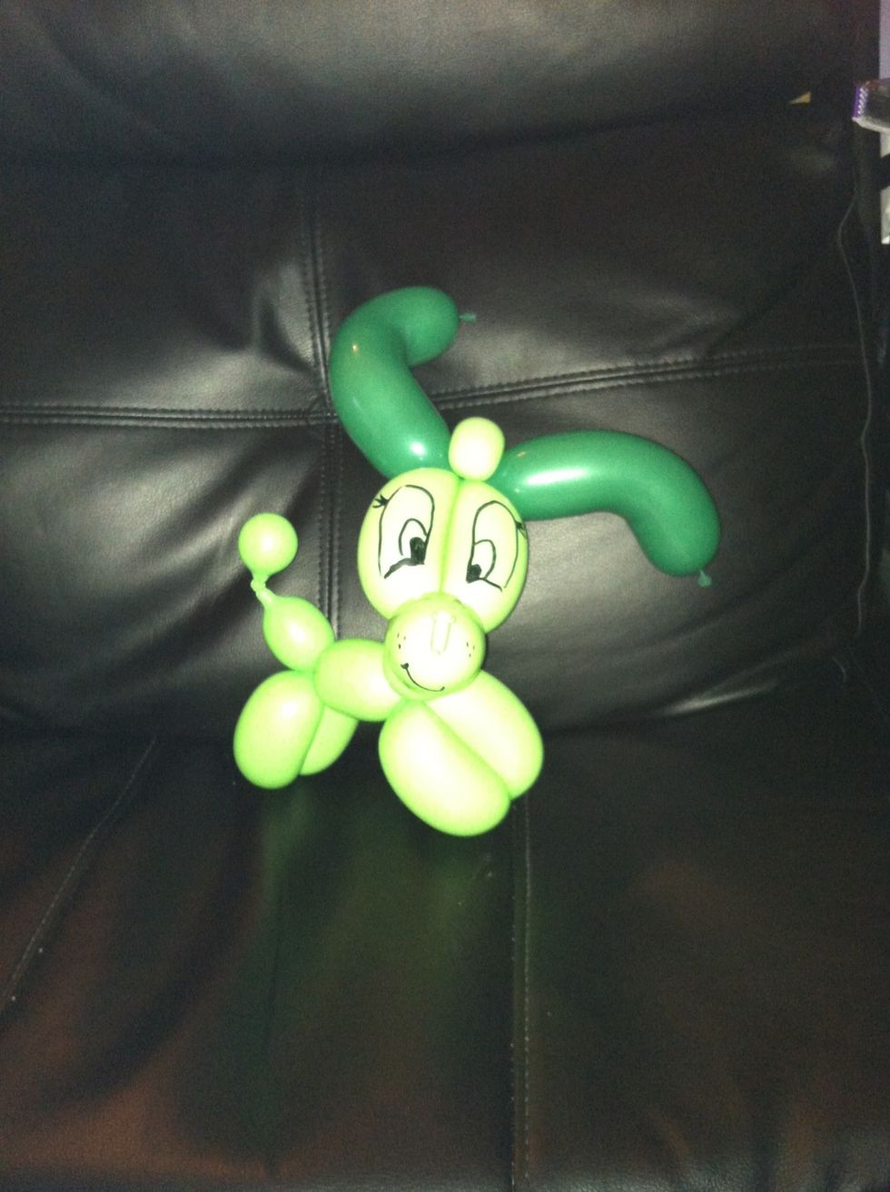 Add artwork w/ sharpie and voila! a cute little balloon puppy dog