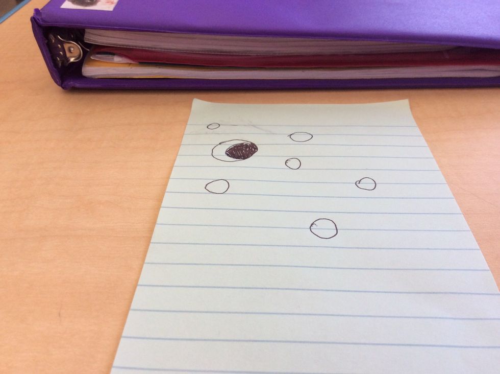 Add as many small circles as you like.