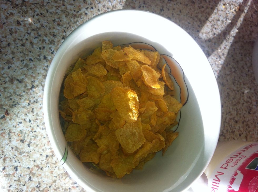 Add as much cereal as you want even though the guild line is 30g coz 1. Why would you weigh your cereal and 2. Why in the world would you weigh your flipping cereal!