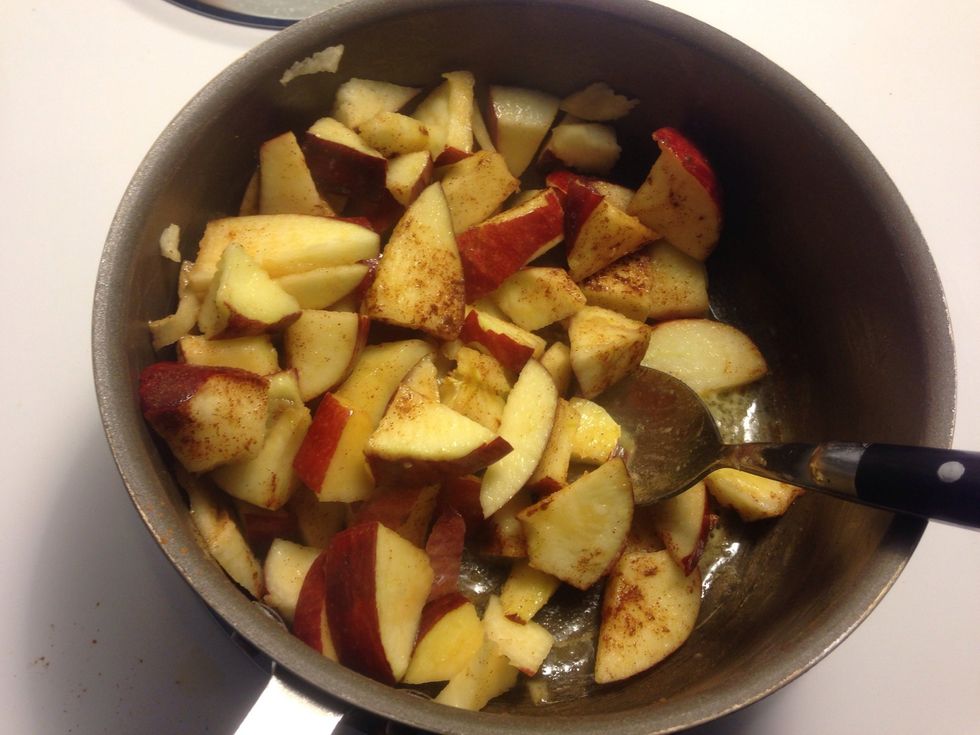 Add as much cinnamon to your taste then mix it