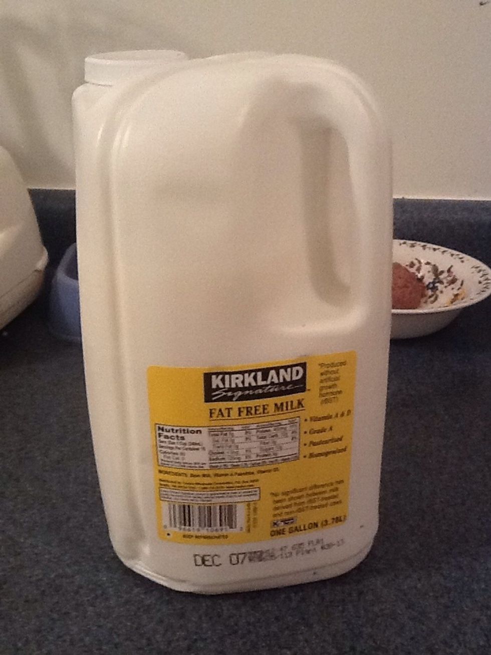 Add as much milk as needed