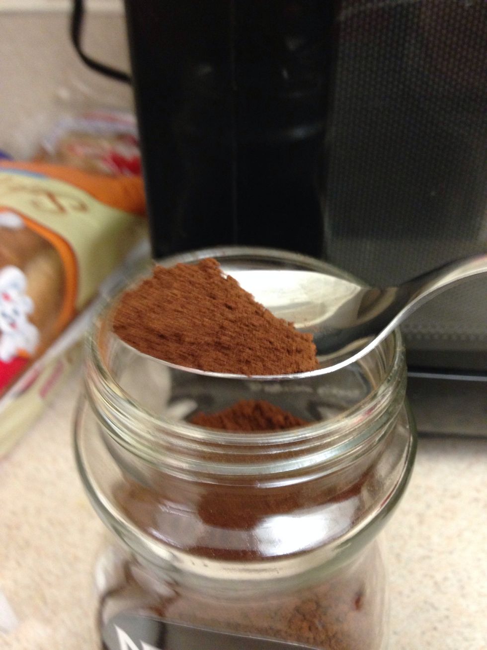 Add as much or as little as yi like.. It's fun to experiment. For this mug, I use about a tablespoon. Again, adjust for your liking and size of the mug
