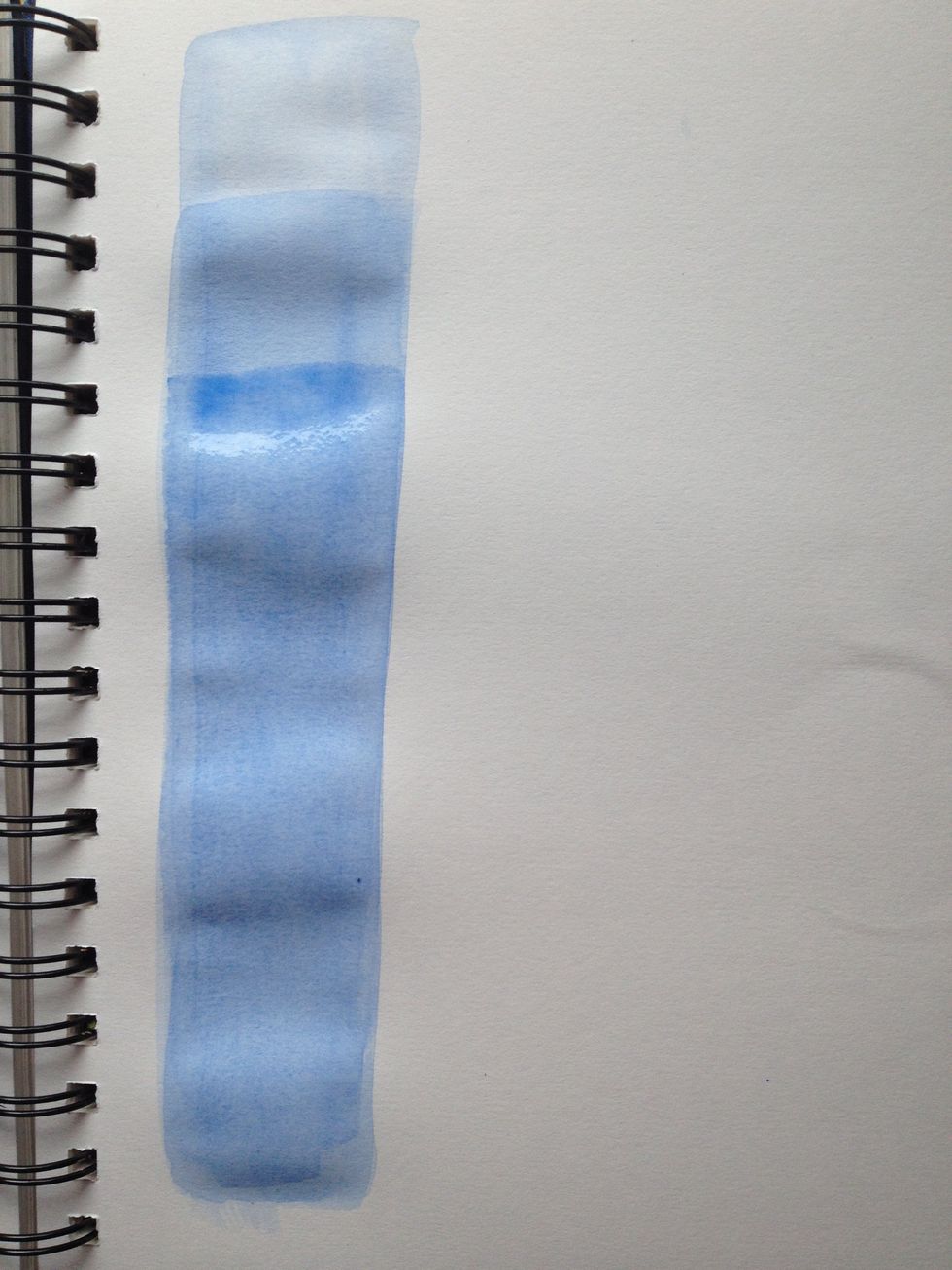 Add at least one more section using the same 30% mixture. Pay attention to the changes in color with the layers and also with the wet vs dry color. Be patient and let your colors dry between layers.