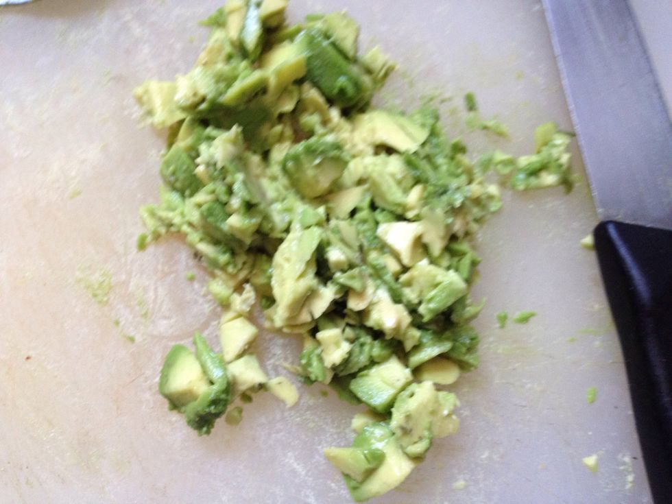 Add avocado to egg salad