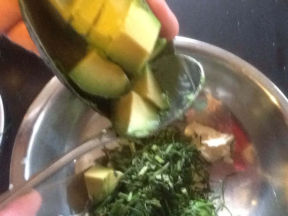 Add avocado.