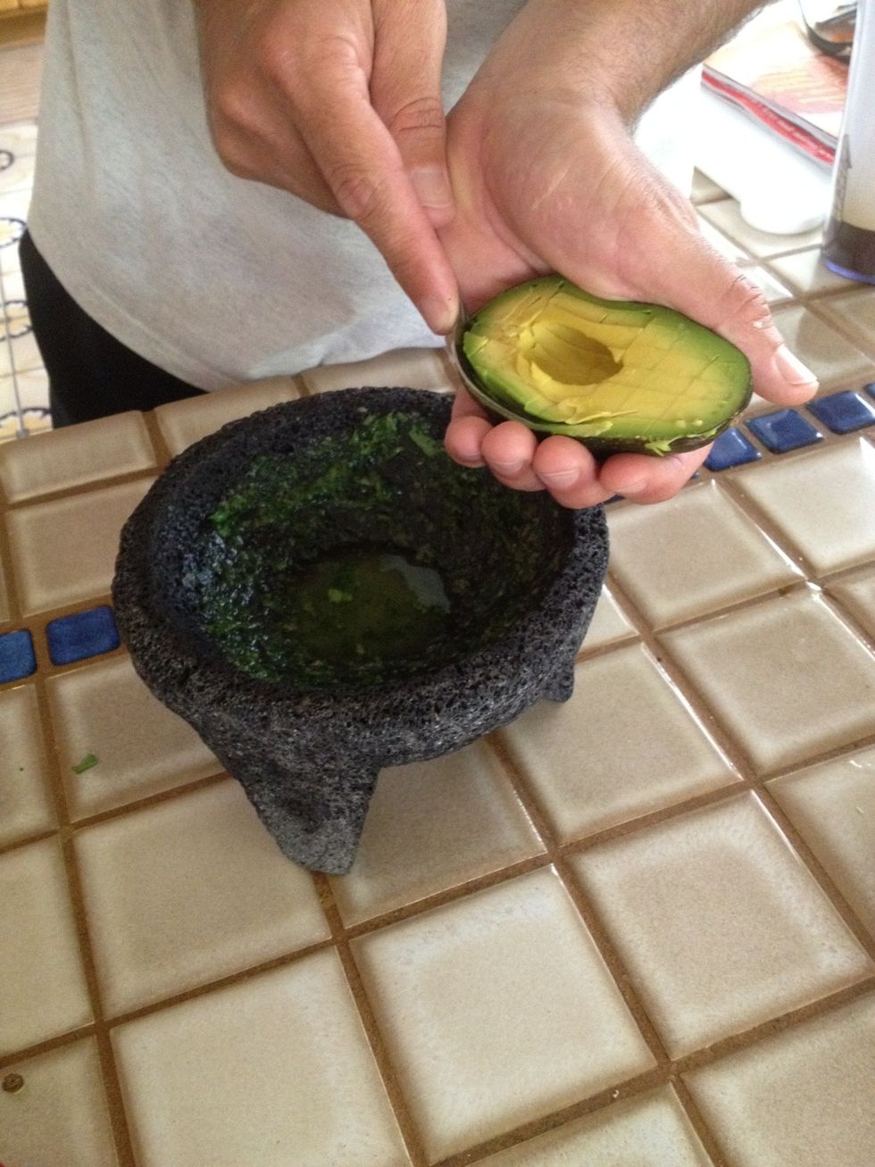 Add avocados.