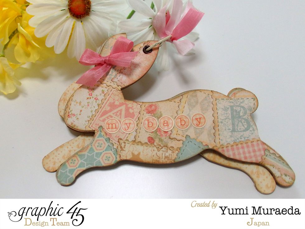 Add Baby 2 Bride Cardstock Stickers and Ribbon