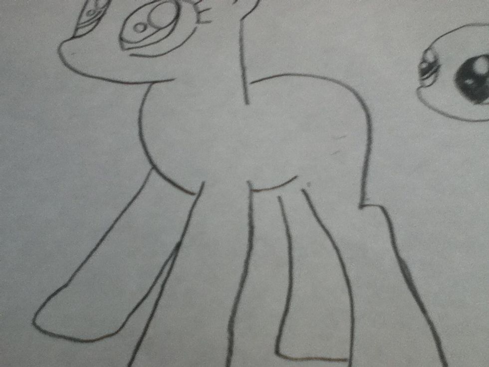 add back legs and a stomach