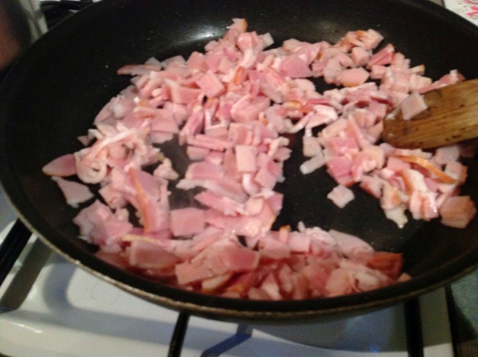Add bacon to the pan
