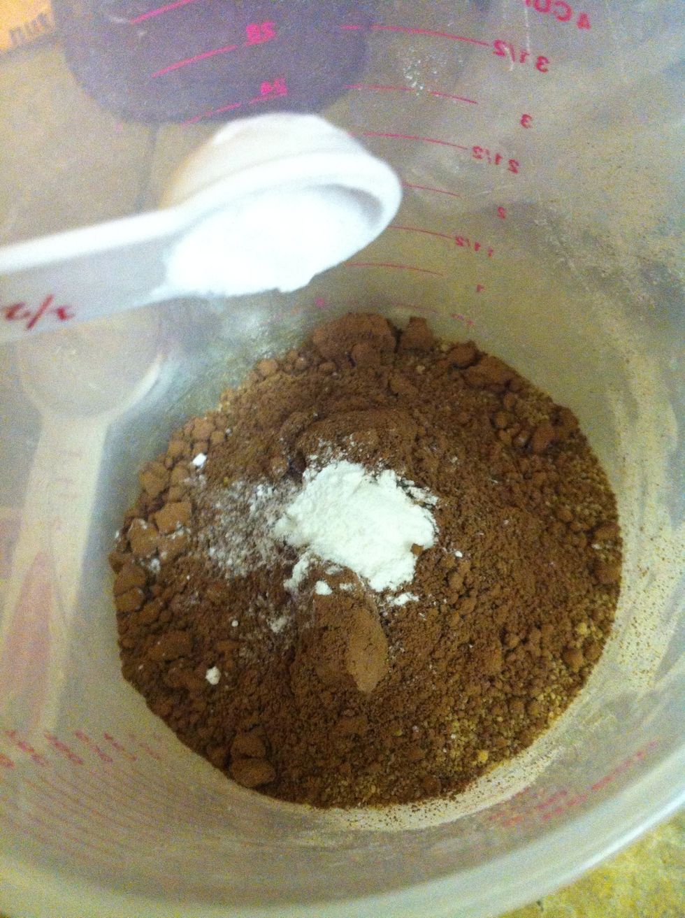 Add baking powder...