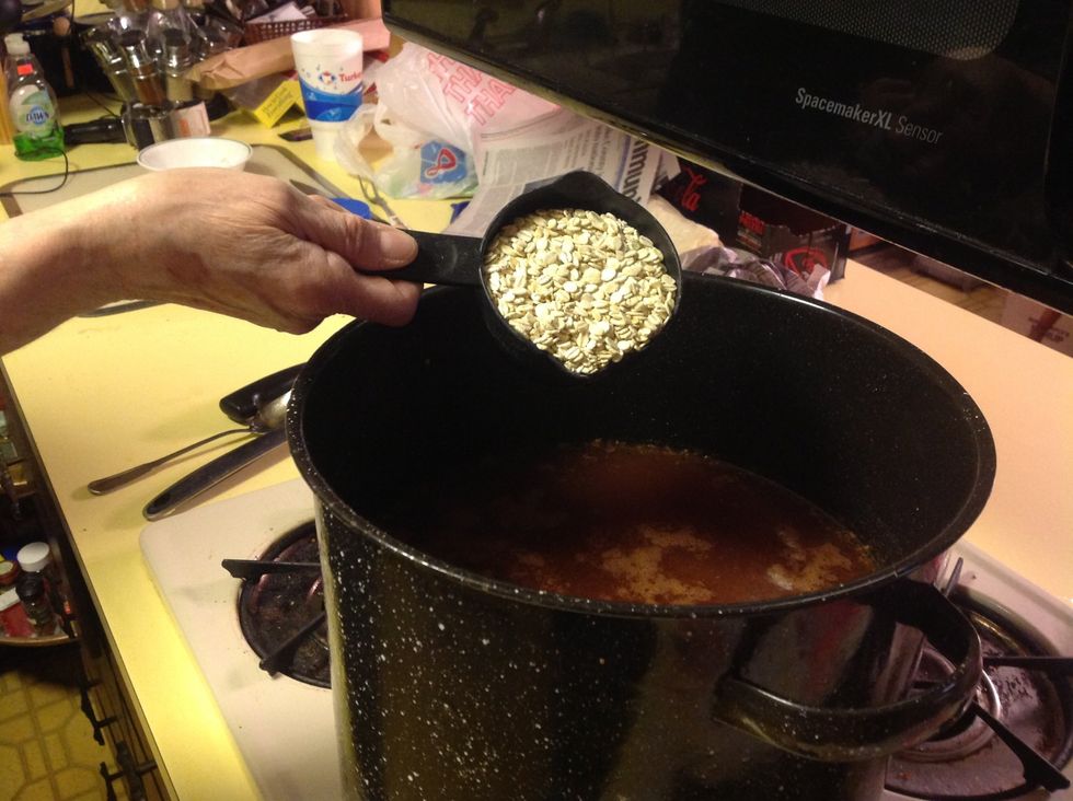 Add barley to pot