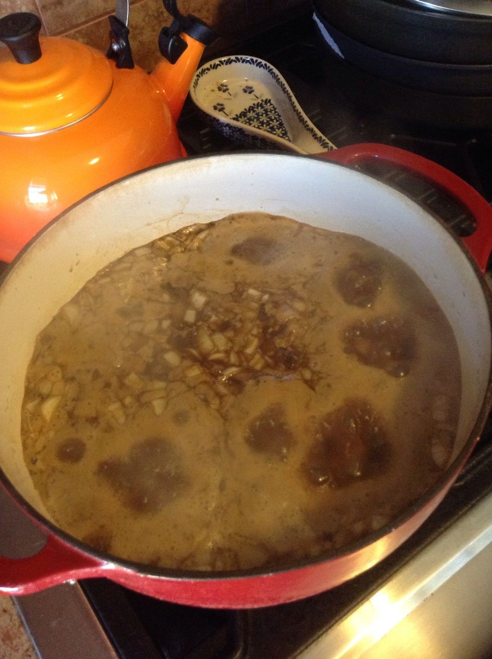 Add beans, and bring to a boil.
