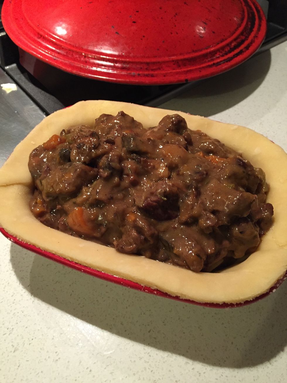 Add beef and Guinness mix