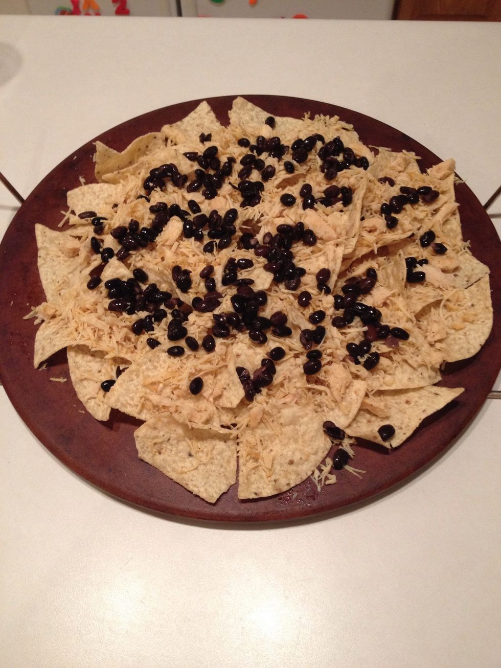 Add black beans.