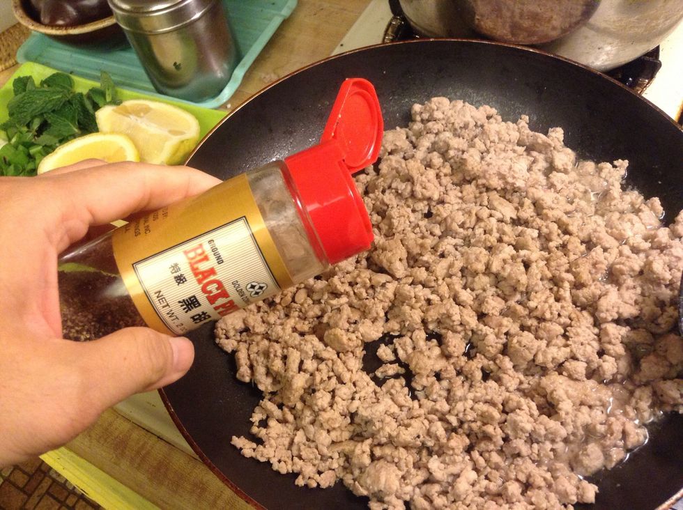 Add black or white pepper.